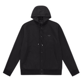 Prada Hooded Collage Jacket Black